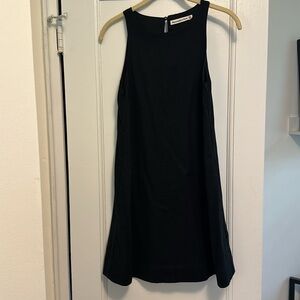 Abercrombie high neck linen dress BLACK